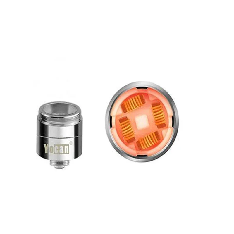 5 Buah/Pak Asli Yocan Evolve Plus XL Kumparan Dapat Diganti Kumparan Kuarsa Quad & Donat Keramik & Inti Cakram Xtal untuk Evolve Plus XL