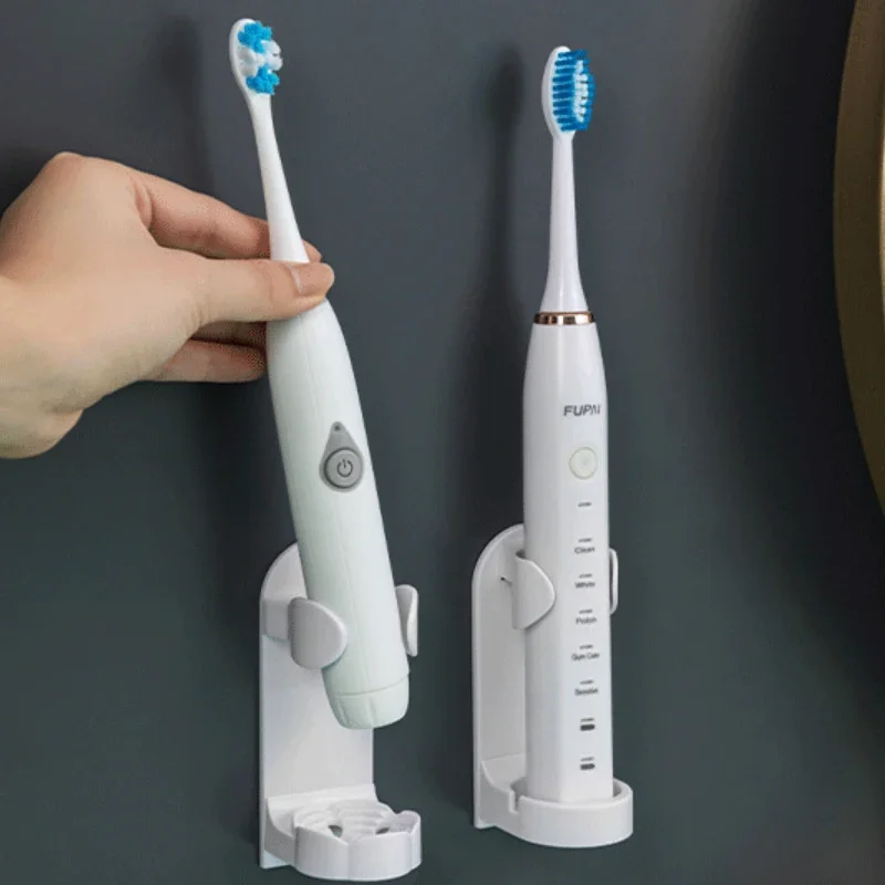 Creative Wall-Mounted Electric Toothbrush Holder Organizer for Bathroom - Space Saving Stand Rack Accessory