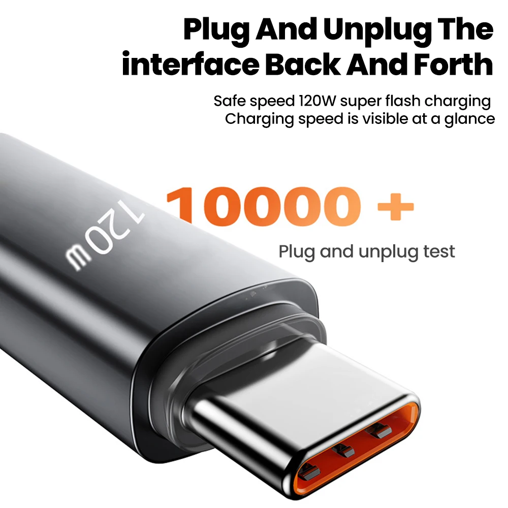 120 واط سيارة الربيع كابل بيانات قابل للسحب USB C إلى نوع C كابل شحن سريع آيفون 15 16 سامسونج شاومي USB نوع C كابل
