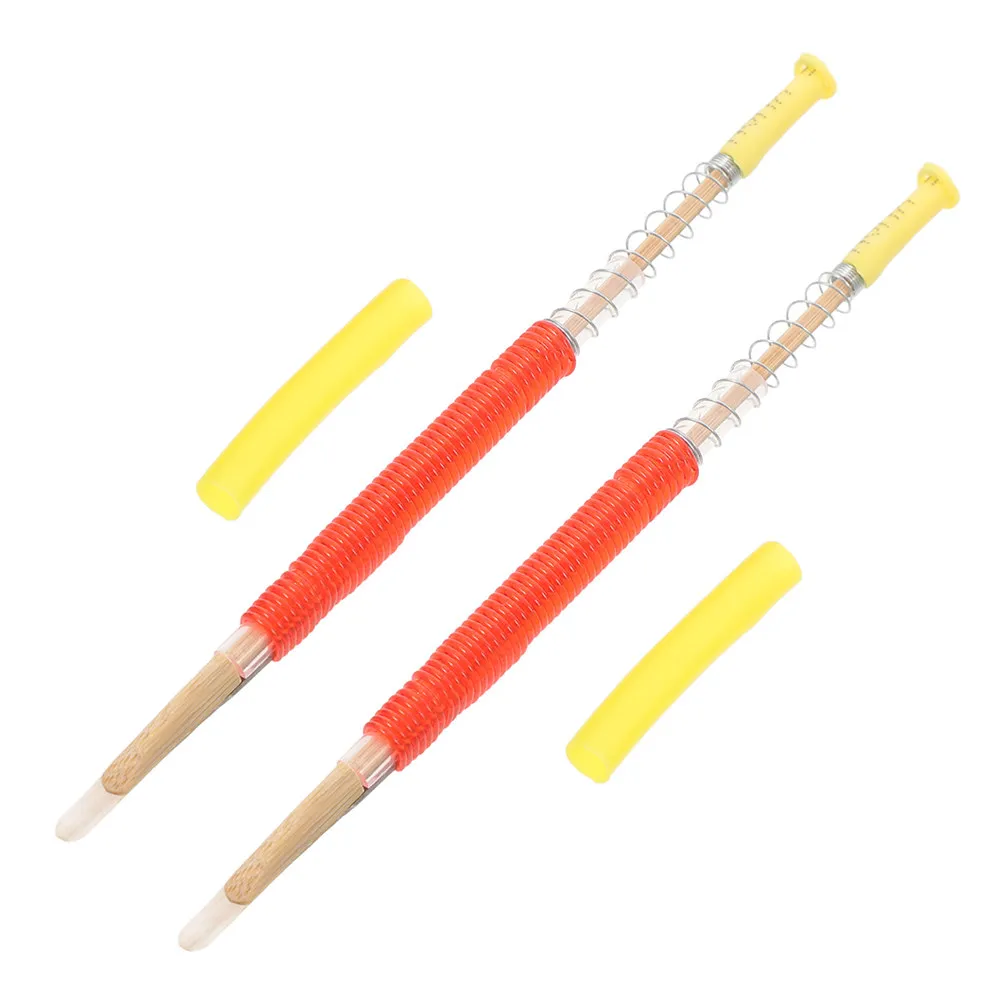 2Pcs Bee Transfer Tool Bamboo ABS Handle Non-Slip Grip Lightweight Portable Beekeeping Grafting Moving Hive