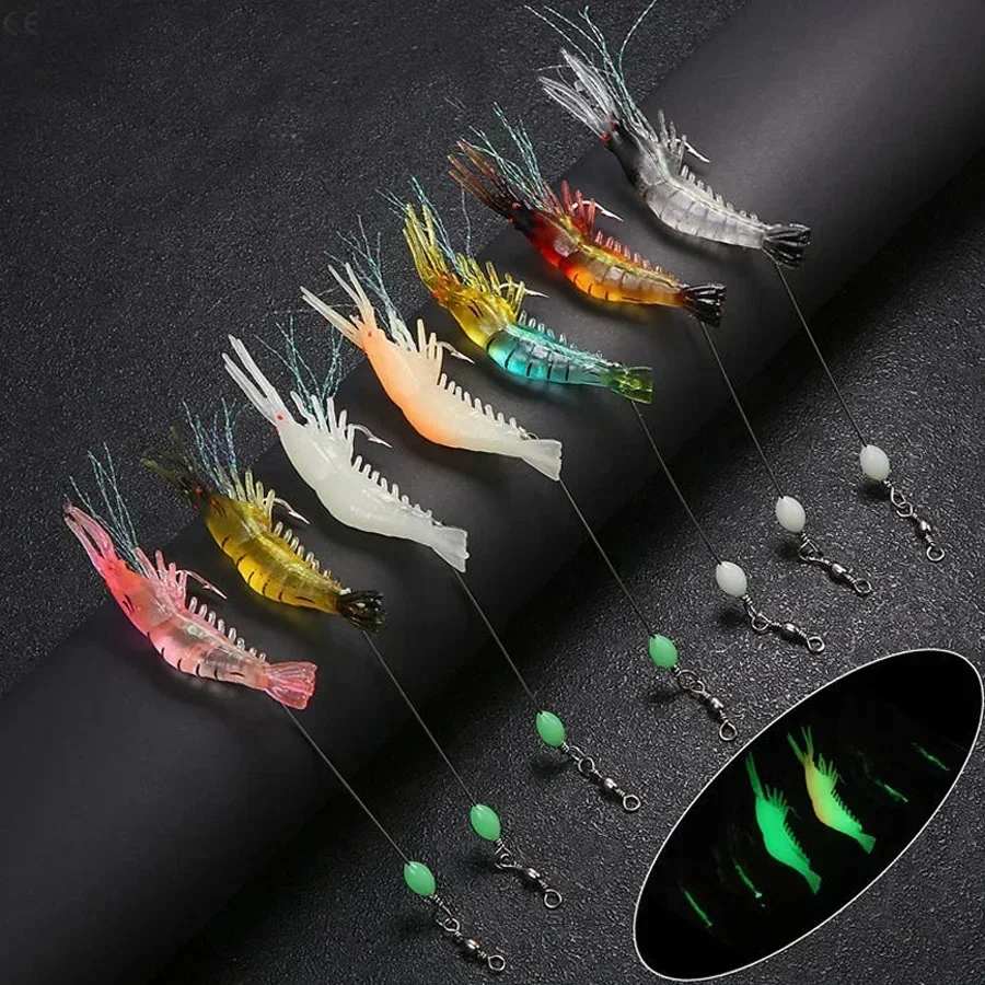 3pcs/7pcs Shrimp Lures Fishing Lures Artificial Fishing Bait Isca Artificial  Ascesorios Pesca image 5