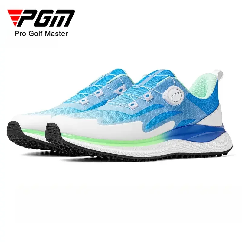 PGM Men Golf Shoes Ultra Soft Sole Knob Shoelaces Breathable and Anti Slip Outdoor Sports Sneakers XZ412