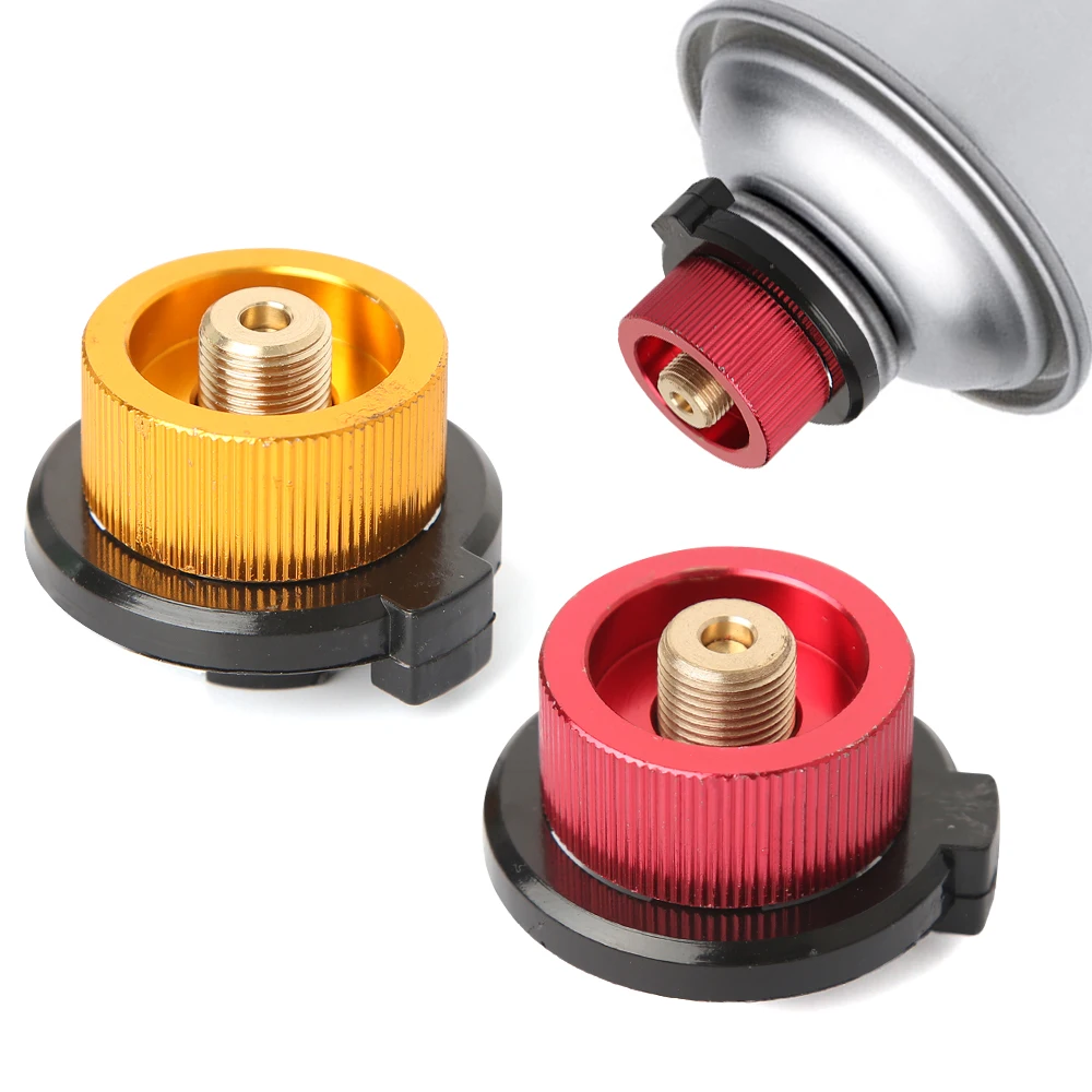 في الهواء الطلق موقد للتخييم خزان الغاز محول موقد غاز حديدي تحويل رئيس نزهة موقد البروبان عبوة محول محول لوازم التخييم #4