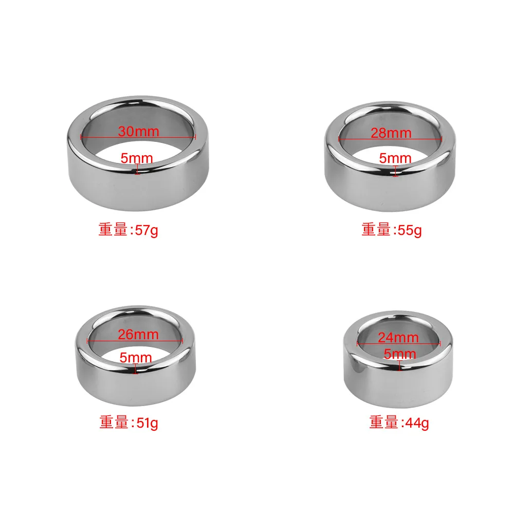 304 food gradeStainlessSteelPenisRingSexToysforMenroundCockRingsSexMetalPenisRingCasingBoundScrotum Cock Ring Sex Toy for Men