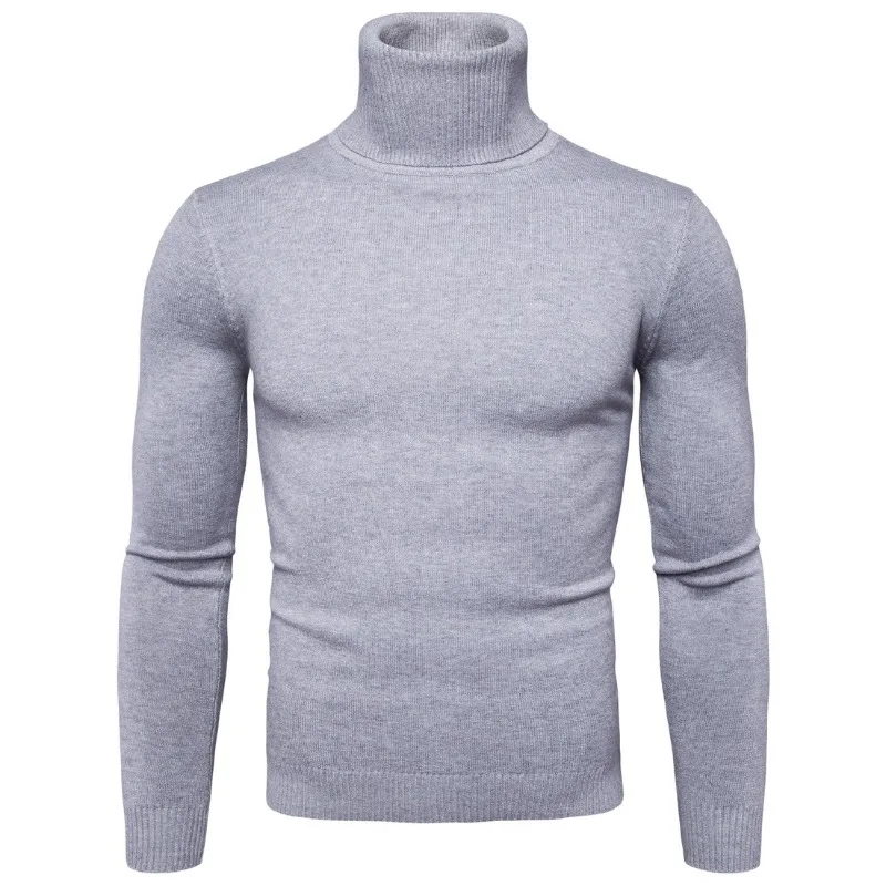 

Autumn and Winter New Casual Fashion Versatile Men's Sweater Turtleneck Men's Knitted Sweater Jacket
