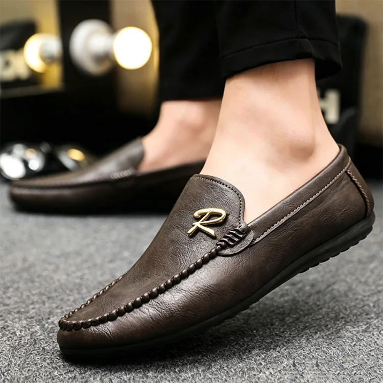 Frühling Herbst Herren Casual Einzel-Schuhüberzug Lazy Shoes Weichsohlige Herren-Fahrerschuhe – Detail 6