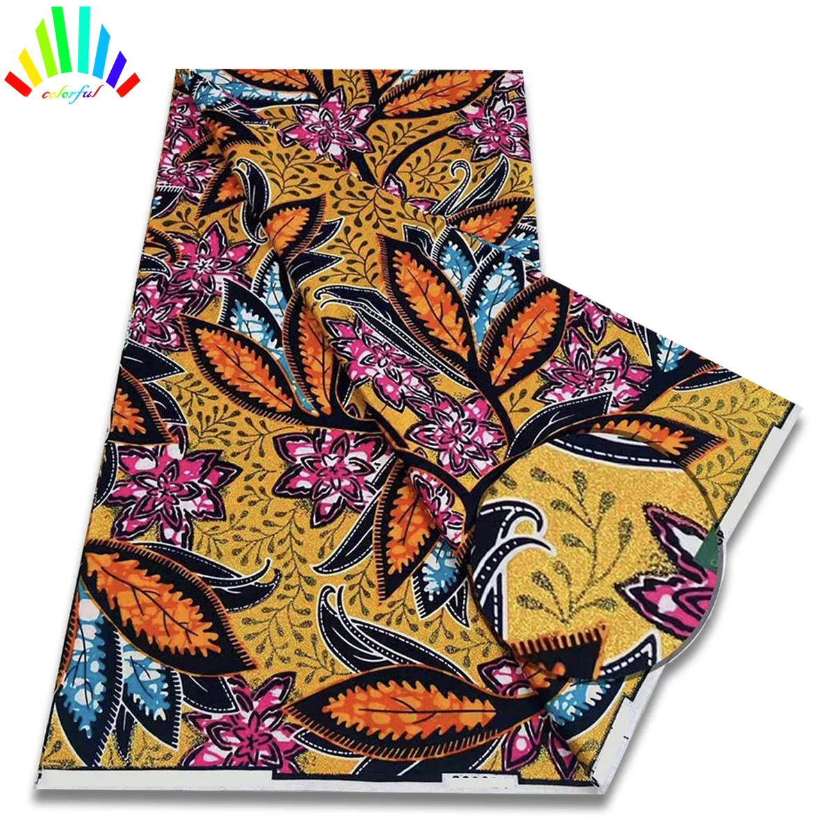 

New design African wax Golden Wax Fabric High Quality Nigeria Wax Print Ankara Fabric For Sewing Women Party Dress Soft Batik