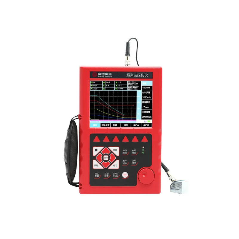 

XUT600B Digital Ultrasonic Flaw Detector Metal Crack Weld Rail Nondestructive Equipment Instrument