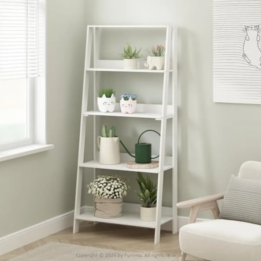 

【Spot goods】Ladder Display Shelf 5-Tier Ladder Shelf Ladder Bookshelf Display Storage Shelves 13 x 23.6 x 53.5 for Living Room