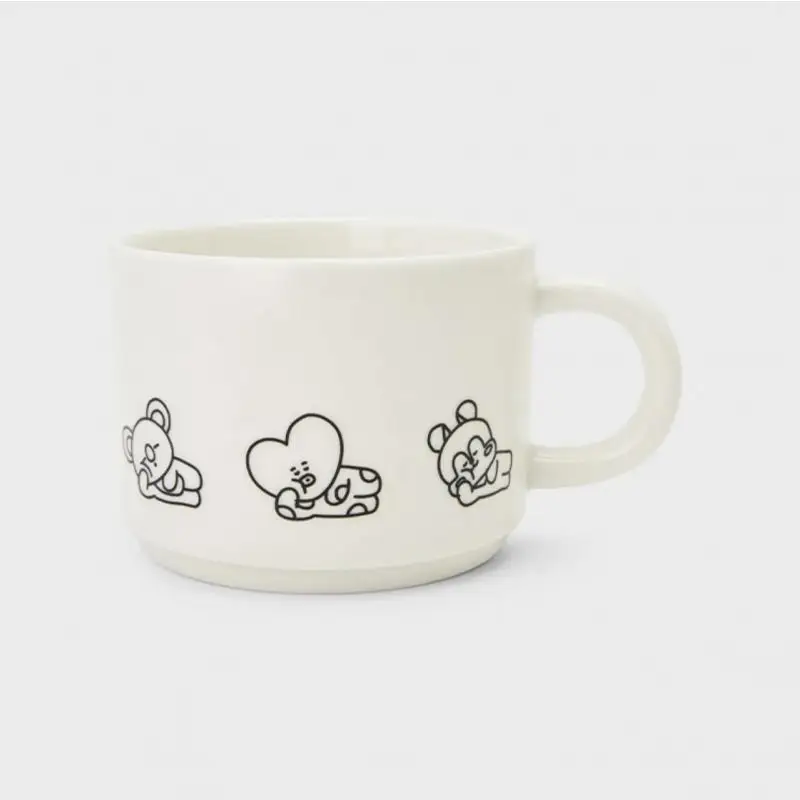 2024 New Line Friends Bt21 tazza in ceramica Mang Koya Rj Kawaii ufficio caffè latte tè colazione tazza da bere cucina regalo di compleanno