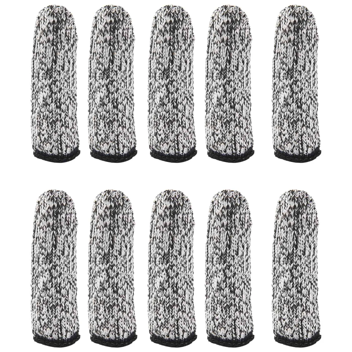 10 PCS Finger Cots Cut Resistant Protection, Extender for Kitchen, Work, Sculpture, Anti-Slip, Reusable