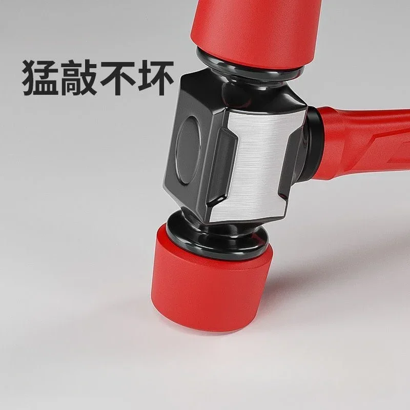 Multi Functional Rubber Hammer for Floor Tile Installation with Solid Rubber Hammer