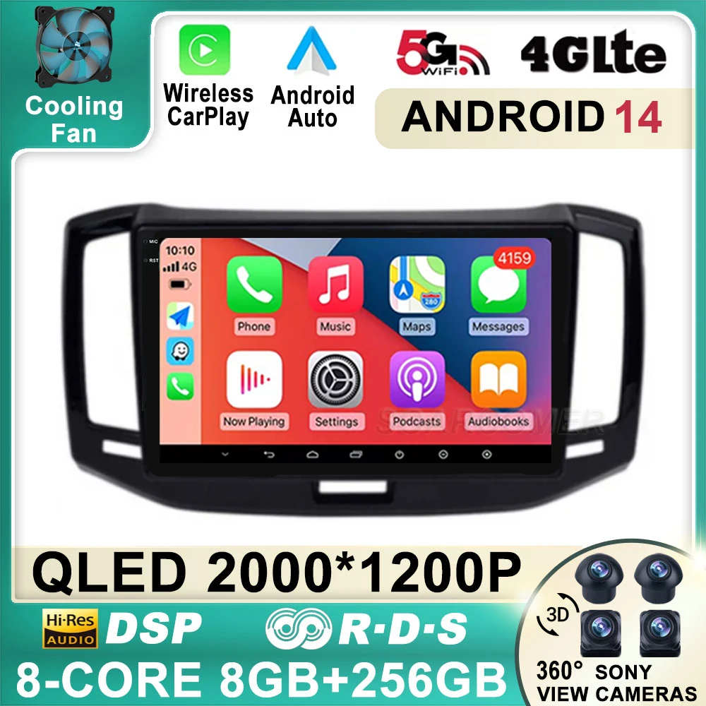 

Android 14 For Chery E3 2013 - 2017 Car Radio IPS QLED GPS Player Stereo Multimedia Radio Navigation Carplay player Screen