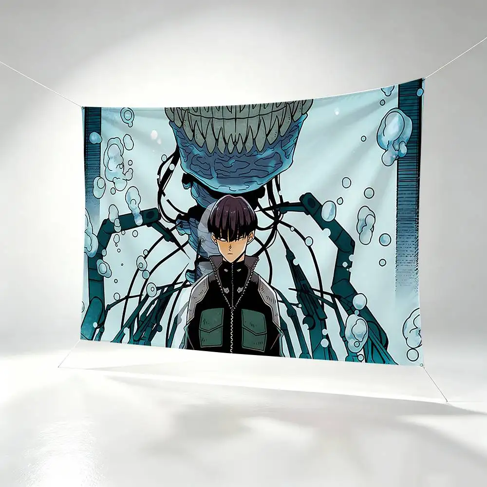 H-Hoshina Soshiro Kaiju No. 8 Flags Wall Hanging Background Art Banner for Bedroom Home Outdoor Decor