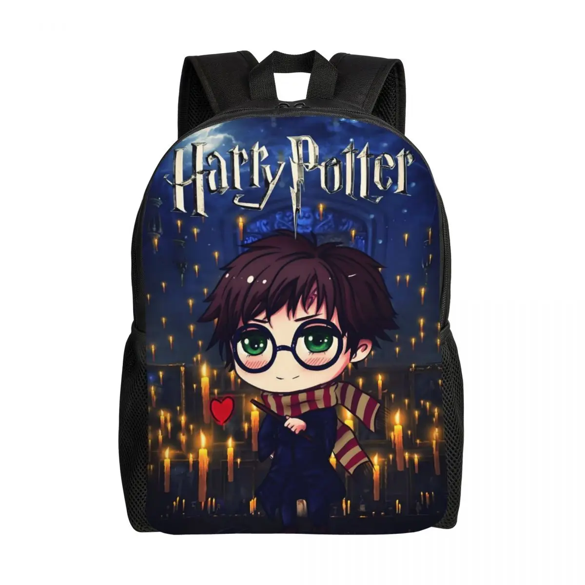 

Рюкзаки Chibi H-Harrys P-Potters для мужчин и женщин, модная сумка для книг для колледжа, школы, аниме-сумки