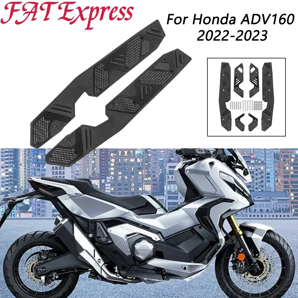 

Motorcycle Non-slip Pedals Aluminum Foot Pedal Pads Front Footrest Foot Pegs Rest For Honda ADV160 ADV 160 2022-2024 Accessories