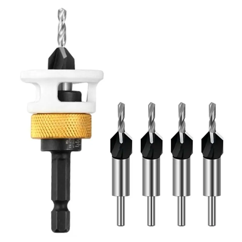 

Innovative With Adjustable Depth Stop Collar Fit Adjustable Depth Step Drill Alloy Cone-Hole Drill 10Mm