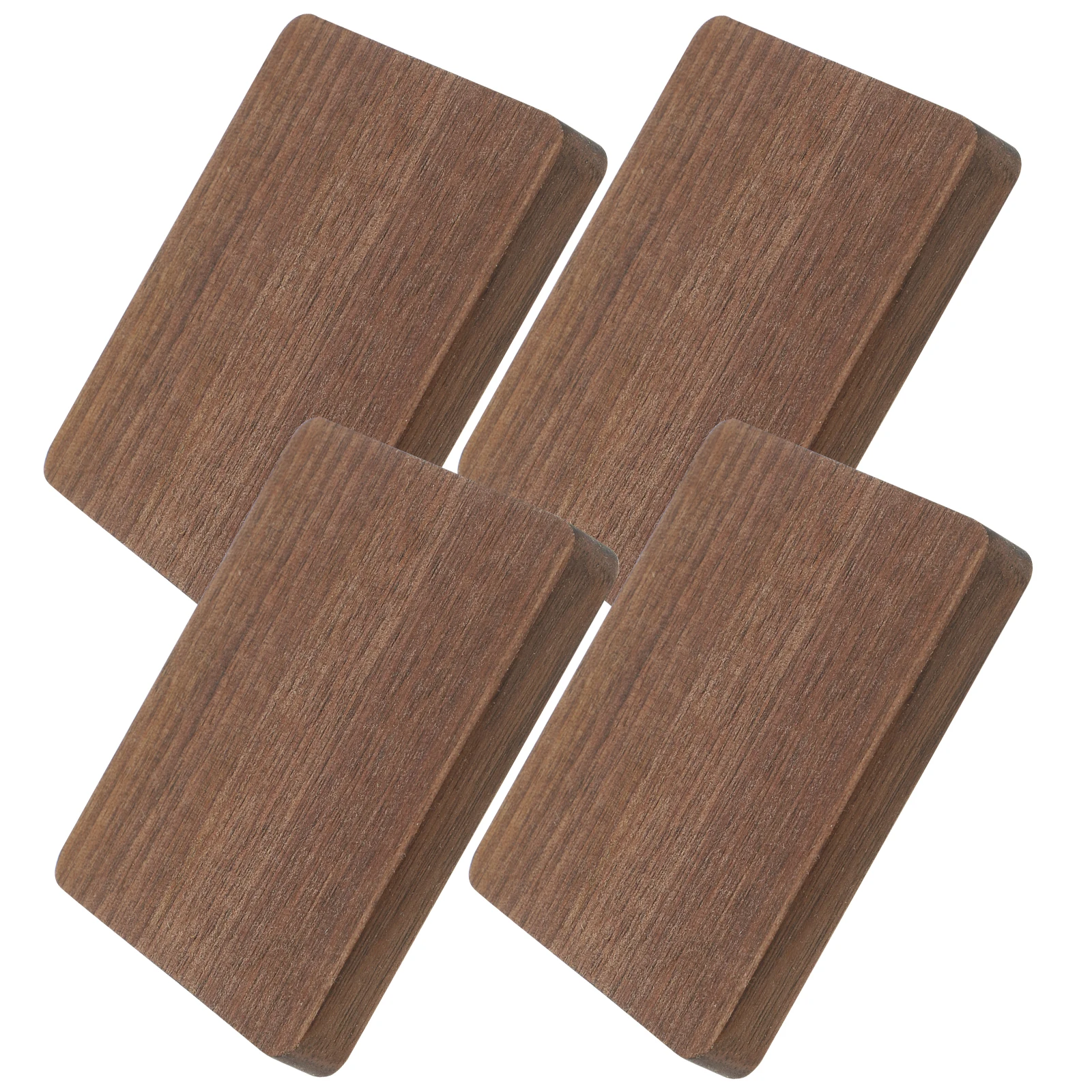 

4pcs Wooden Coasters Set Cup Mats Heat Insulation Table Protection Square Drink Coasters For Home Kitchen Coffee Table Non-Slip
