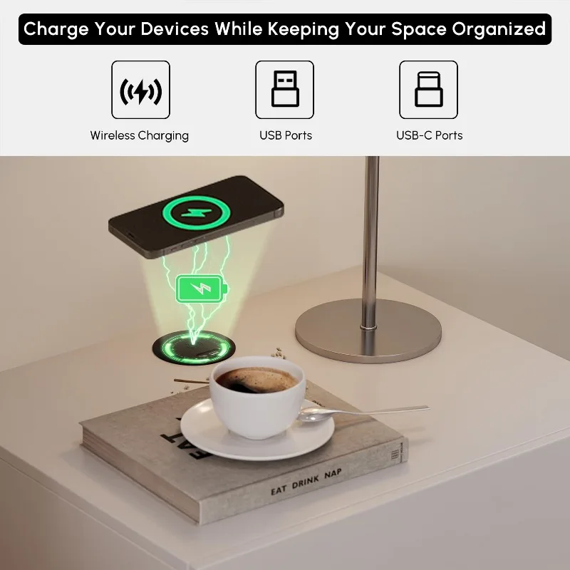 Set aus 2 schwebenden Nachttis – Floating Nightstand With Led Light Bewertung und Preis