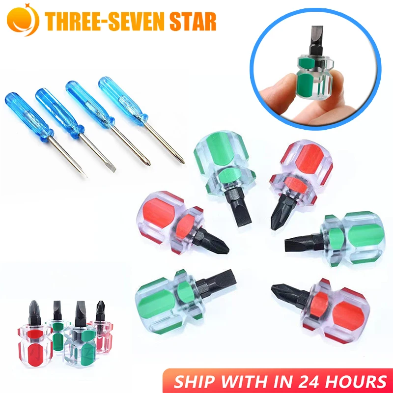 Screwdriver Kit Set Mini Small Portable Radish Head Screw Driver Transparent Handle Repair Hand Tools Precision Car Repair