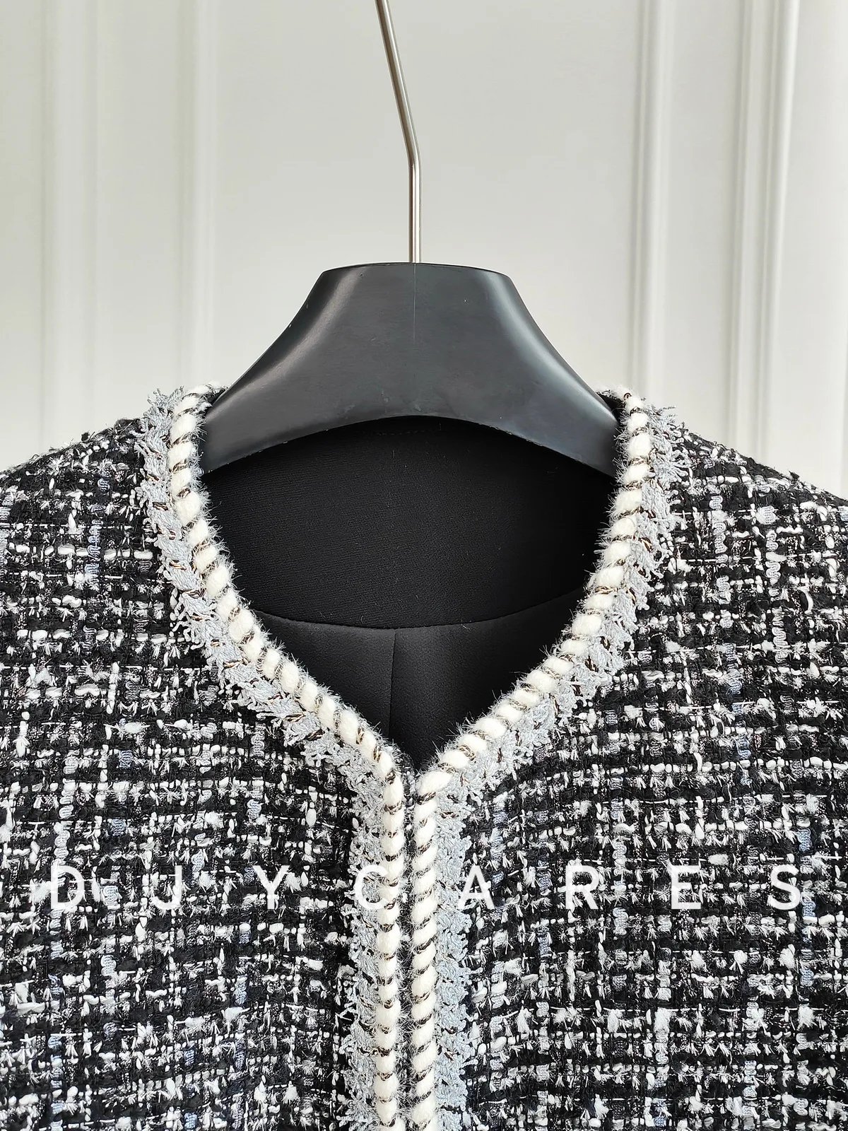 تصميم جديد للصناعة الثقيلة معطف أسود رمادي قصير مقاس كبير #2