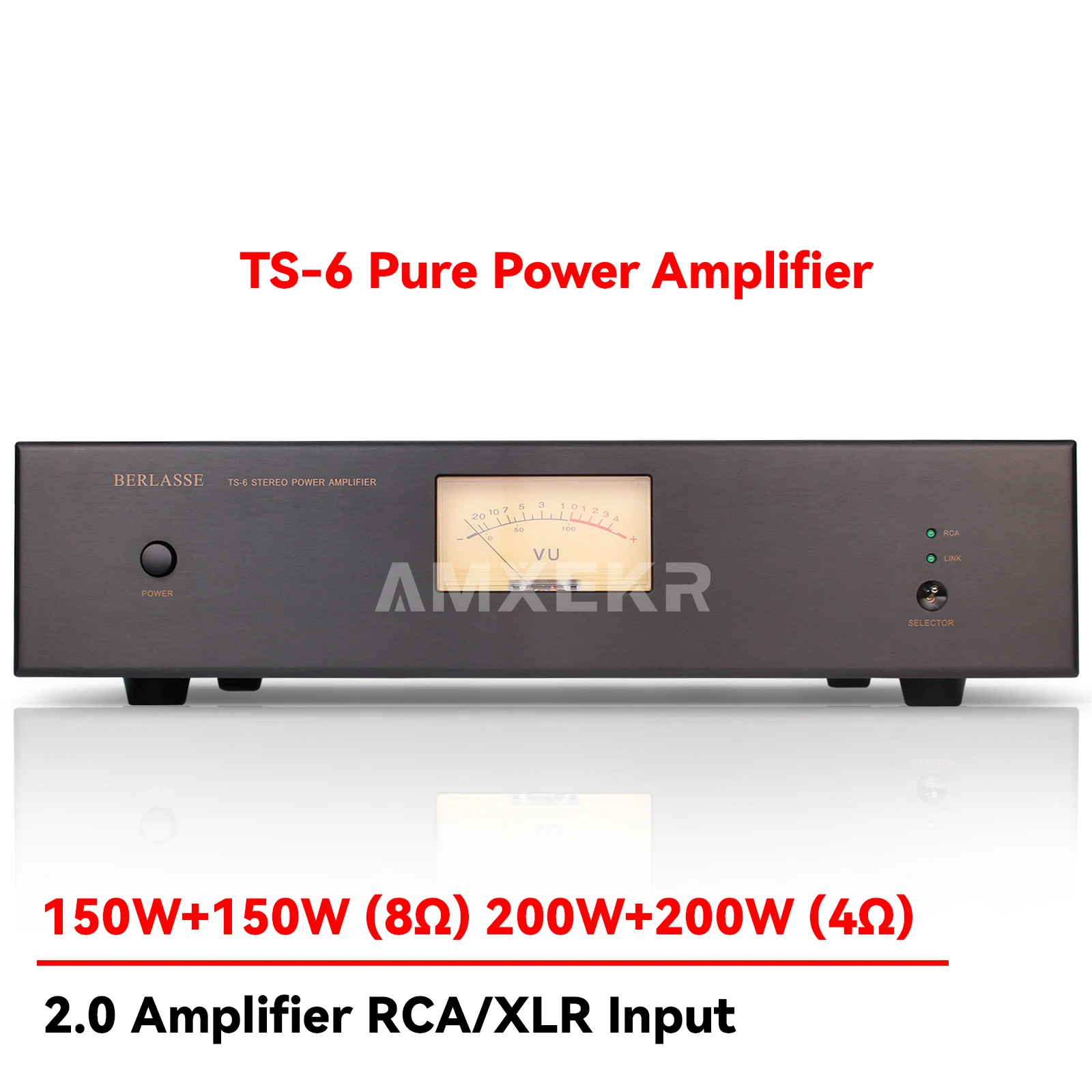 AMXEKR TS-6 HIFI двухканальный 200 Вт * 2 мощный чистый пост-усилитель, новая обновленная версия, двойное кольцо, лихорадка для дома