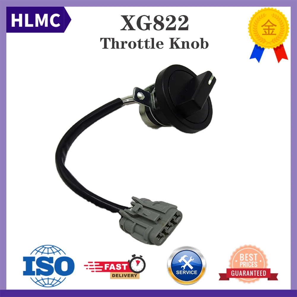 

Throttle Knob XG822 Flat Plug Excavator Construction Machinery Parts