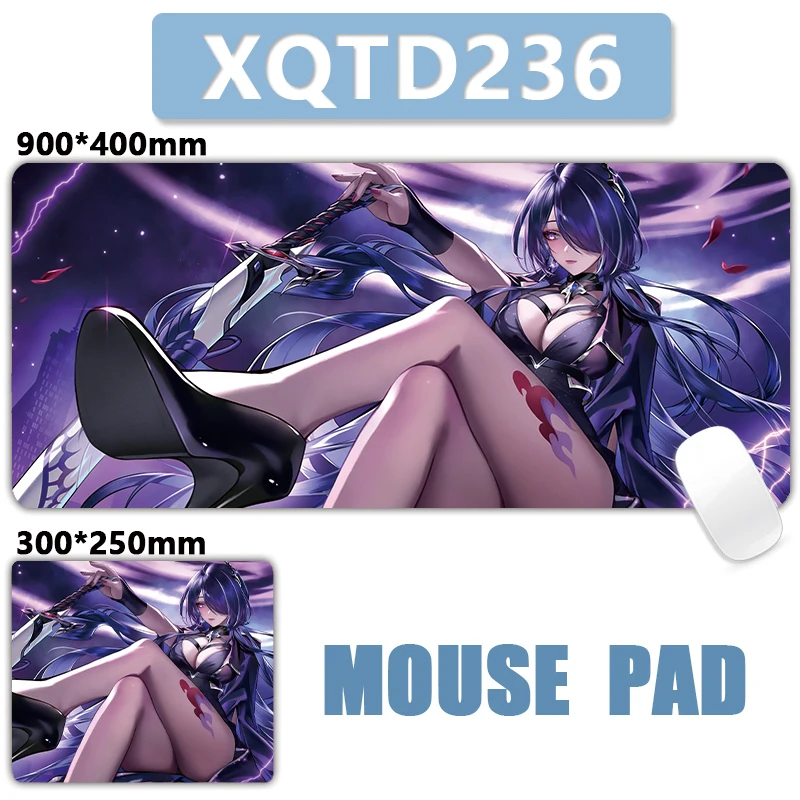 Acheron Honkai Star Rail XXL Grande Mouse Pad Computador Portátil Antiderrapante Teclado De Escritório Mat De Mesa Mousepad