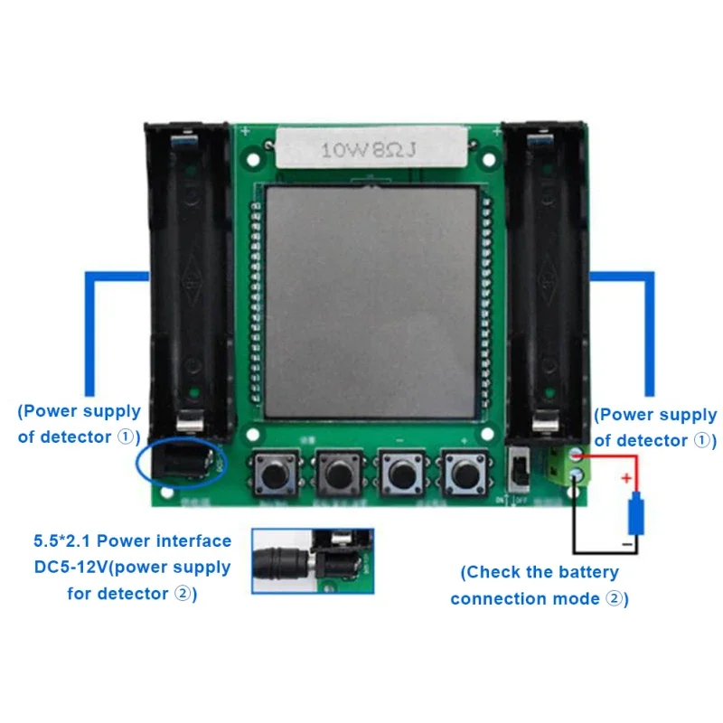 Lithium Battery 18650 True Capacity Tester Module MaH/mwH Digital Measurement High Precision For arduino Board Module