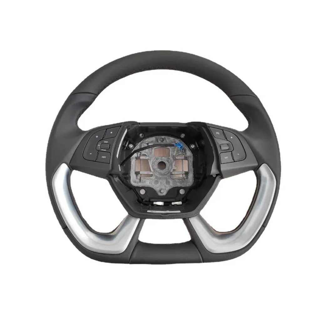 For Citroen DS5 DS6 DS5LS Multifunctional Steering Wheel Assembly 1pcs Black Seam Leather