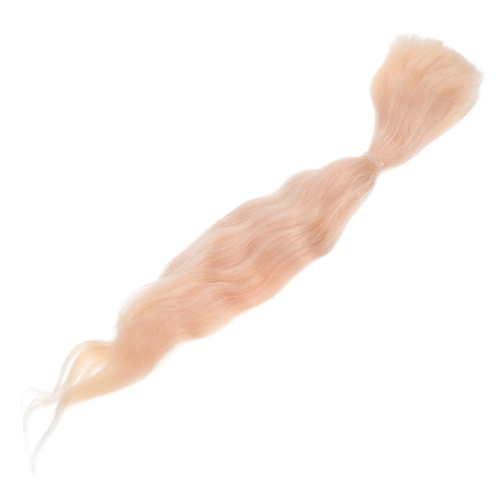 Synthetic Golden Curly Hair Realistic Lightweight Replacement Craft Making Hair Extensions Cosplay Accessories