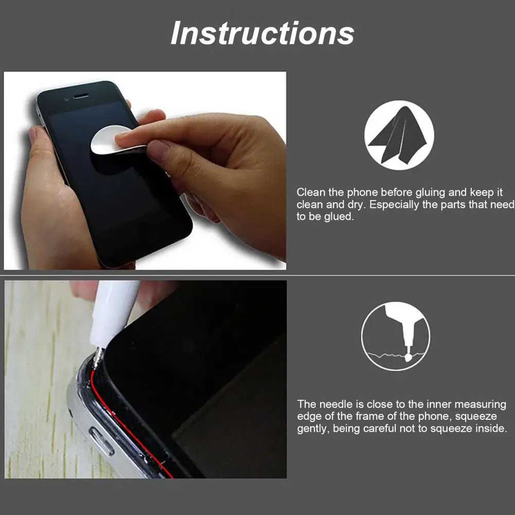 2 шт. многоцелевой клей универсальный эпоксидный клей многоцелевой Водонепроницаемый черный гибкий клей без запаха