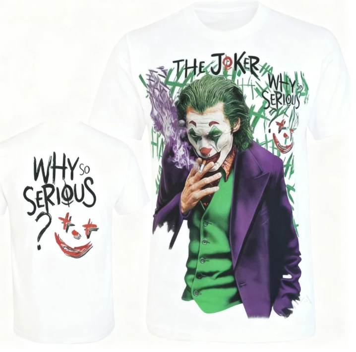 لماذا هو تصميم المهرج على تي شيرت المهرج خطيرة جدًا؟ قميص Hahaha, Wild's "Glow in Dark" مريح مطبوع بأكمام قصيرة #5