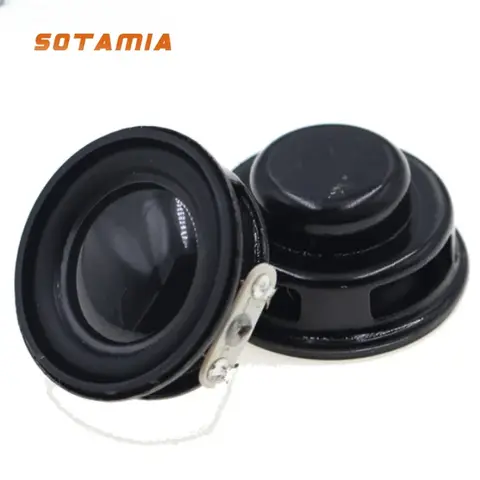 SOTAMIA 미니 풀 레인지 오디오 스피커, 멀티미디어 사운드 음악 확성기, 서브 우퍼, DIY 홈 블루투스 스피커, 32mm, 4 옴, 3W, 2 개 SOTAMIA 미니 풀 레인지 오디오 스피커, 멀티미디어 사운드 음악 확성기, 서브 우퍼, DIY 홈 블루투스 스피커, 32mm, 4 옴, 3W, 2 개