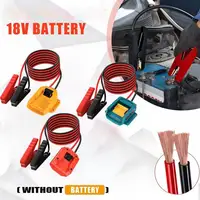 Arrancador de batería de coche para batería Makita de 18V BL1830B BL1840B BL1850B BL1860B Cable de refuerzo de coche con interruptor de fusible Kit de energía de emergencia