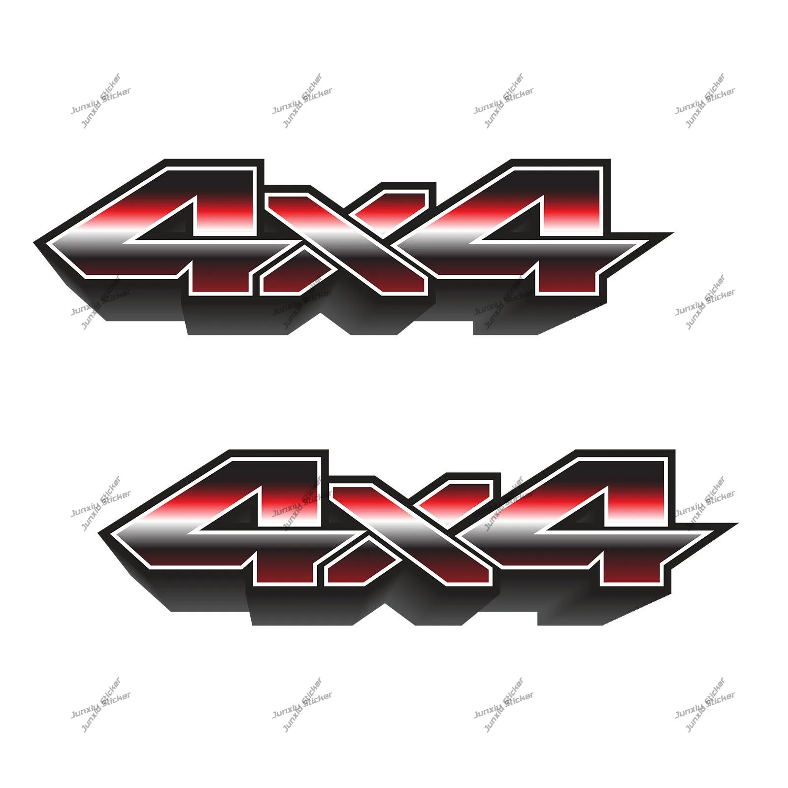 2er-Set 4x4 Totenkopf-Truck-Aufkleber: Feuer-Totenkopf-Camo-Hai Fx4 4x4 Wraps Offroad mit Berg für LKW – verschiedene Stile, Aufkleber für Camper – Detail 11