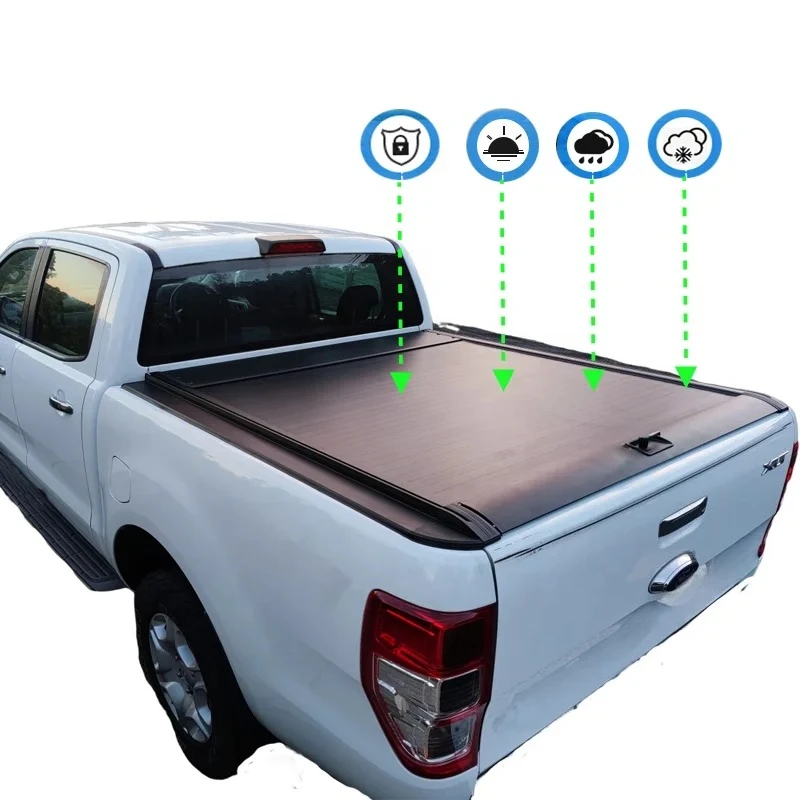 Aluminum Retractable Roller Shutter Tonneau Cover for Toyota Tacoma 4x4 Accessories Roll Up Truck Bed Cover Waterproof Guard