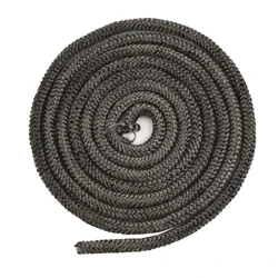 1pc Black Stove/Fire Rope Wood Burning Stove 10/12mm 2m Length Log Burner High Temperature Fireproof Door Sealing Rope
