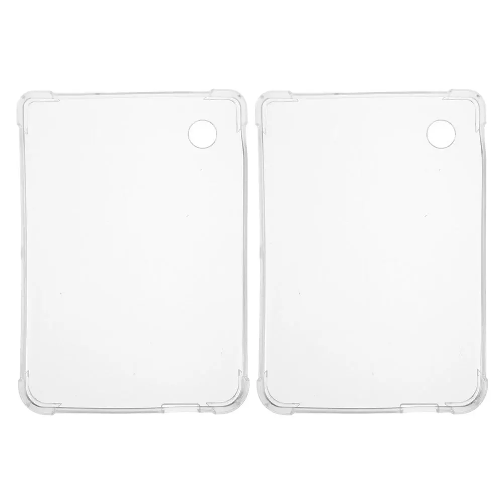 2Pcs E-Reader Protective Case Clear Silicone High Elasticity Cover Compatible 6 Inch Electronic Book Reader Shell