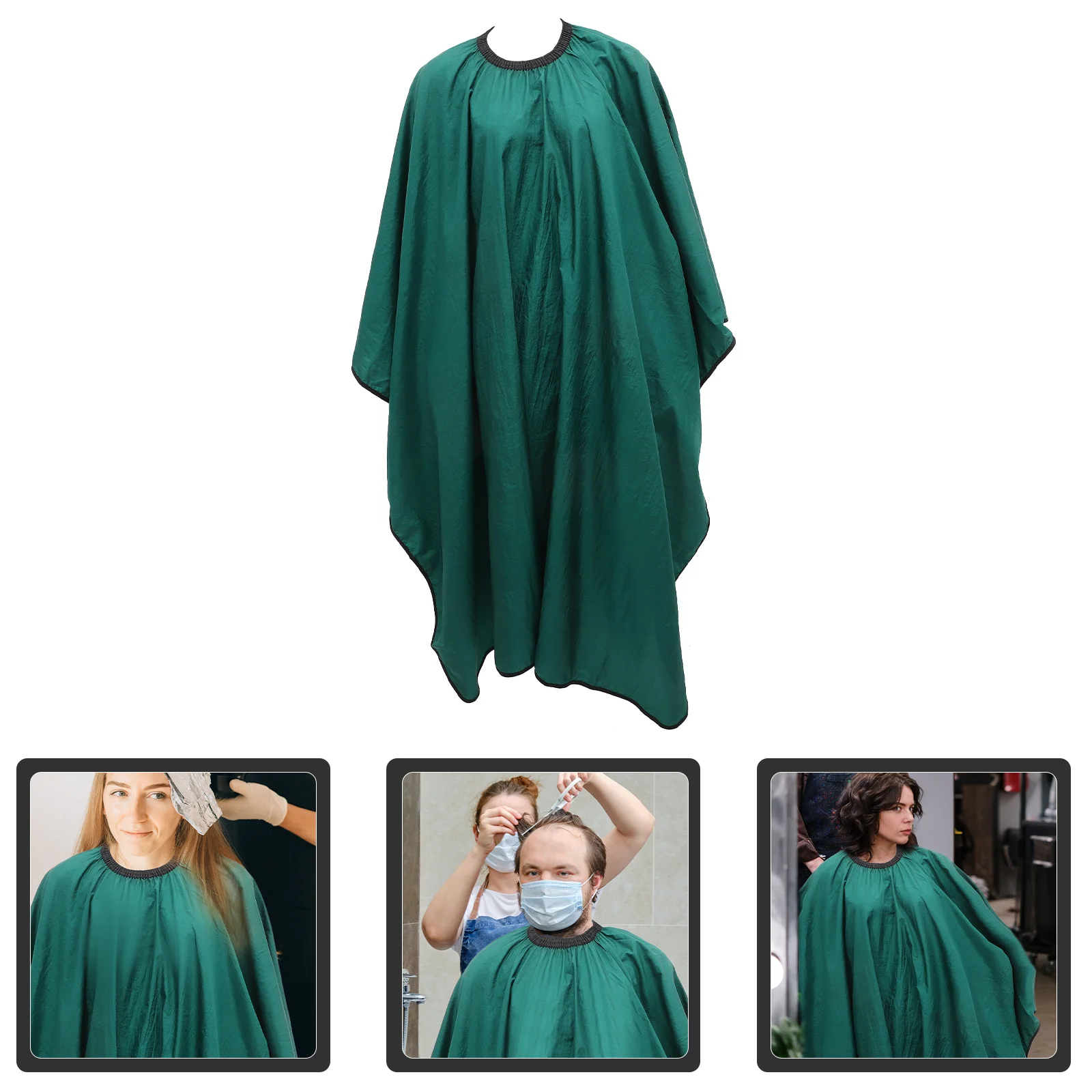 

Scarf Perm Dyed Hairdressing Cloth Color Shampoo Cutting Gown Pongee Green Overalls Haircut Cape