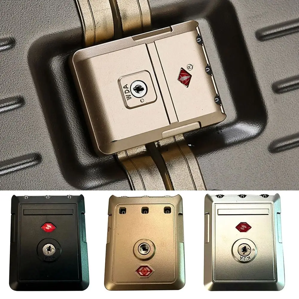 Portable TSA 3 Digit Combination Lock Lock Catch Security Tool Suitcase Luggage Coded Lock Padlock Customs Password Lock Travel