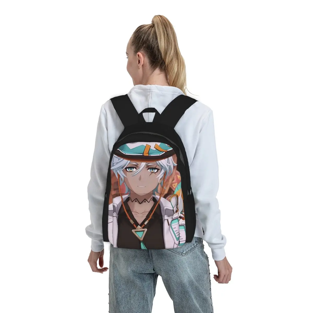 

Ifa Anime Game Genshin Impact Backpack Boys Girls BookBag Kids School Bag Computer Shoulder Bags for Men Women