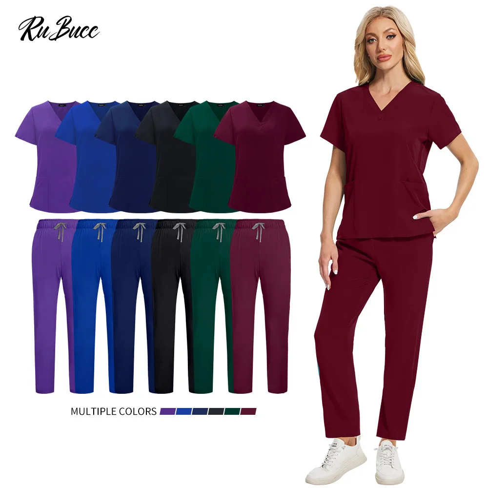 Vêtements de travail pour le lavage des mains, pour hommes et femmes, uniformes de travail pour animaux de compagnie, accessoires d'infirmière d'hôpital, esthéticienne, vêtements de travail pour SPA, été