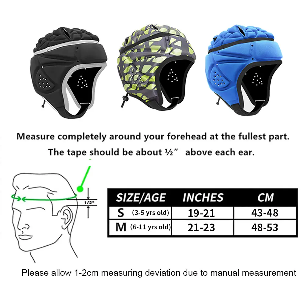 Kid Rugby Flagge Fußball Helm Weiche Shell Weich Gepolsterte Kopfbedeckungen Fußball Goalie Epilepsie Kopf Fallen Schutz Schützen Gegen Jugend