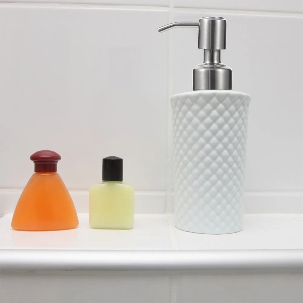 

2pcs Replacement Pump Head Premium Plastic Dispenser For Hand Soap Detergent Moisturizer Durable Easy-Tighten Bottle Pump