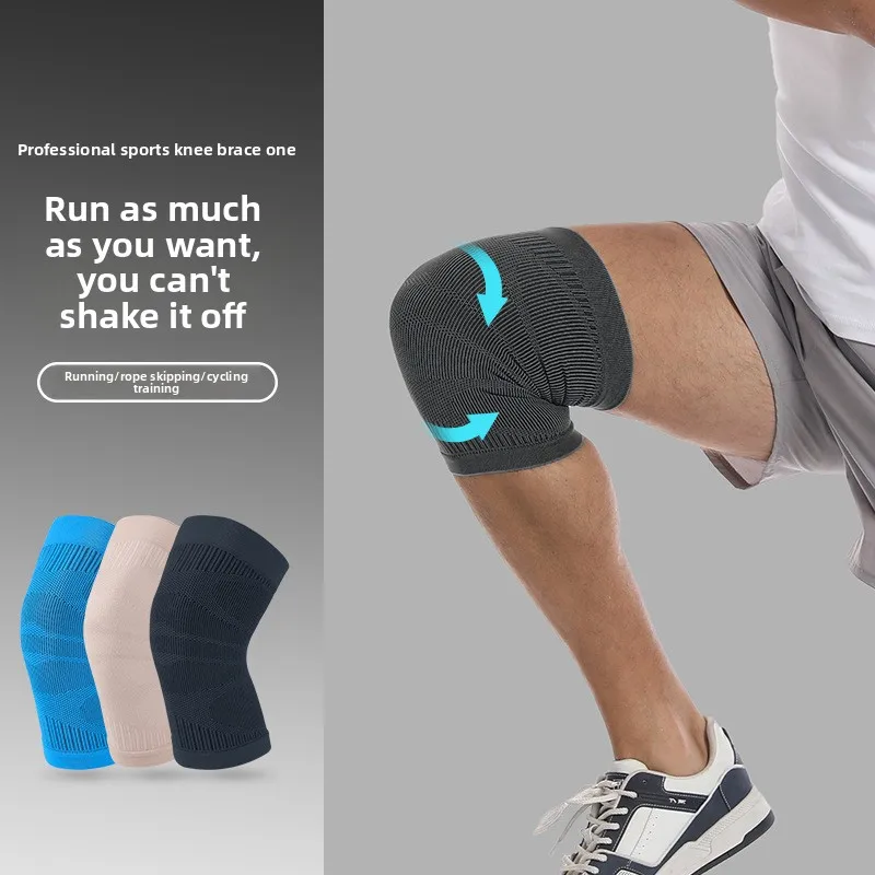 Ultra Thin Running Knee Pads Badminton Skipping Rope Breathable Lightweight Non Slip Joint Leg Guard Protective Sports Support