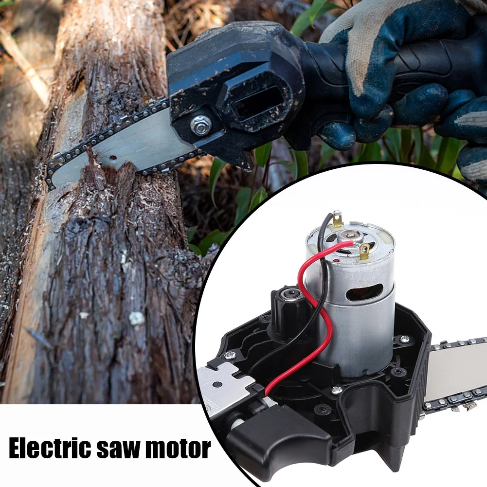 DC 21V Mini Motor 14 Teeth 28000RPM 8.2mm Gear Electric Saw Motor for RS550 Mini Chain Saw Reciprocating Power Tool Accessories