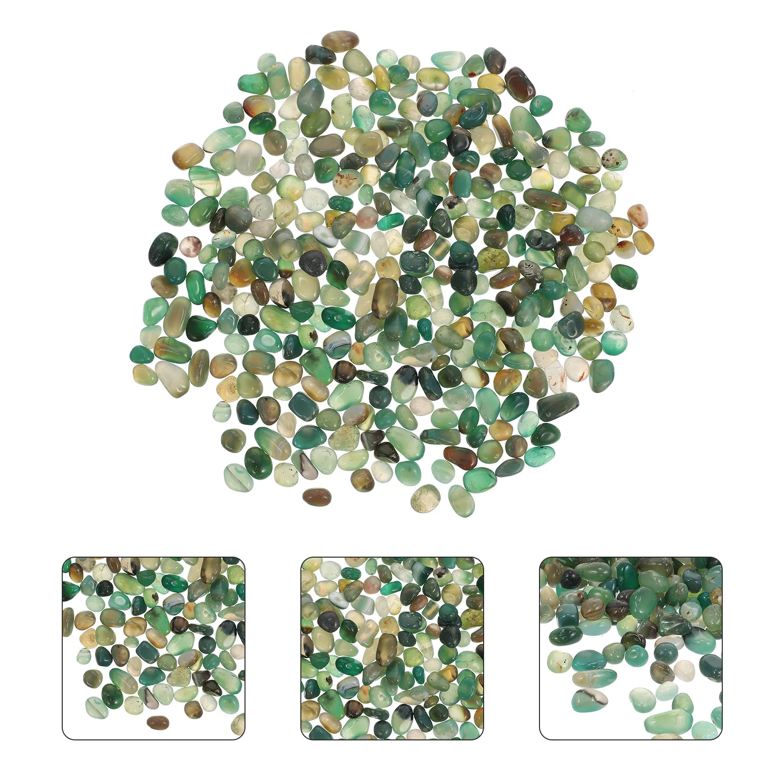 

1Pack Natural Pebble Fish Tank Ornament Polished Small Stones Aquarium Decor Flowerpot Pebbles Garden Stone Decoration