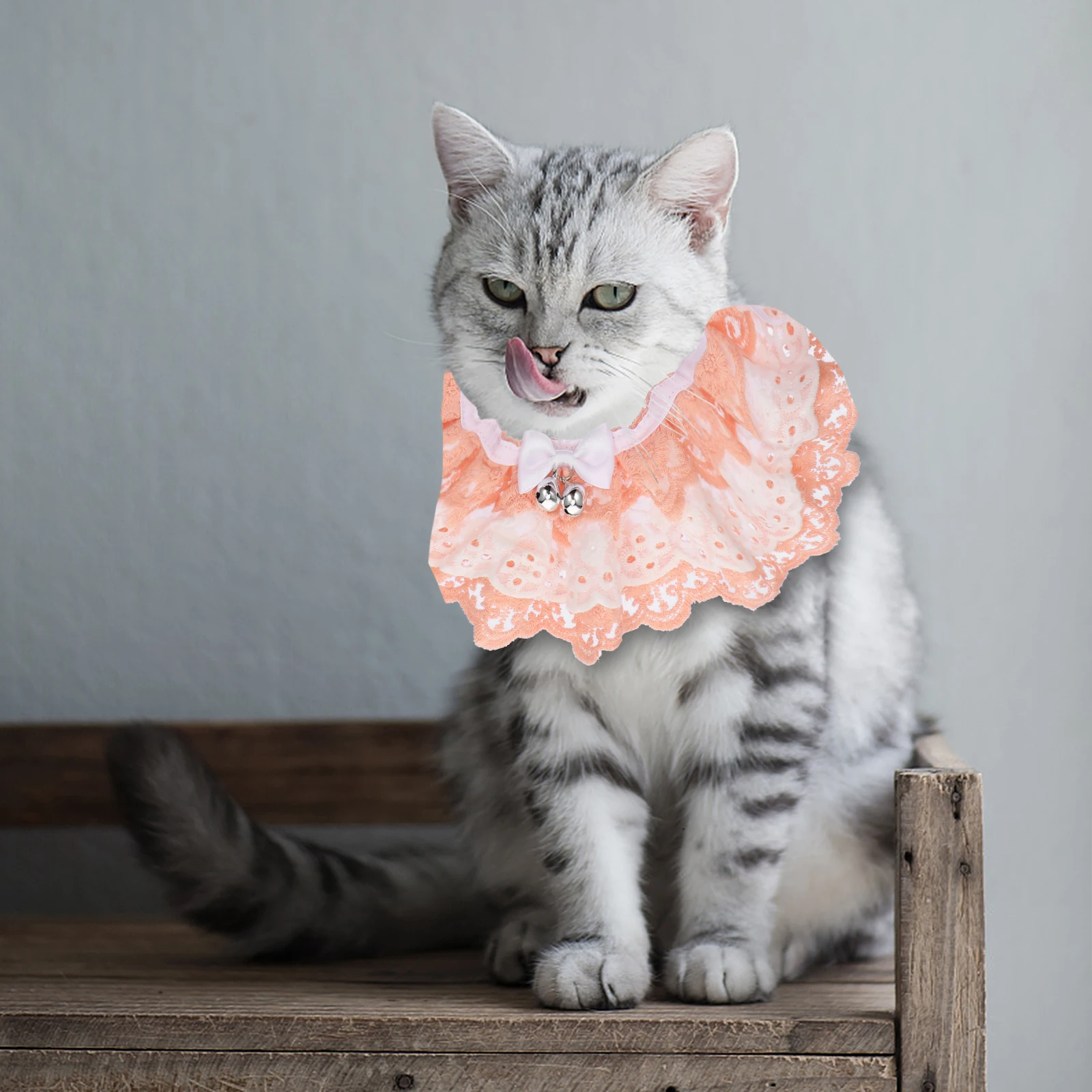 

Bells Scarf Lace Bib Artificial Collar Bow Pink Cloth Neckwear Lightweight Comfortable Fabric Ribbon Durable Air Permeable