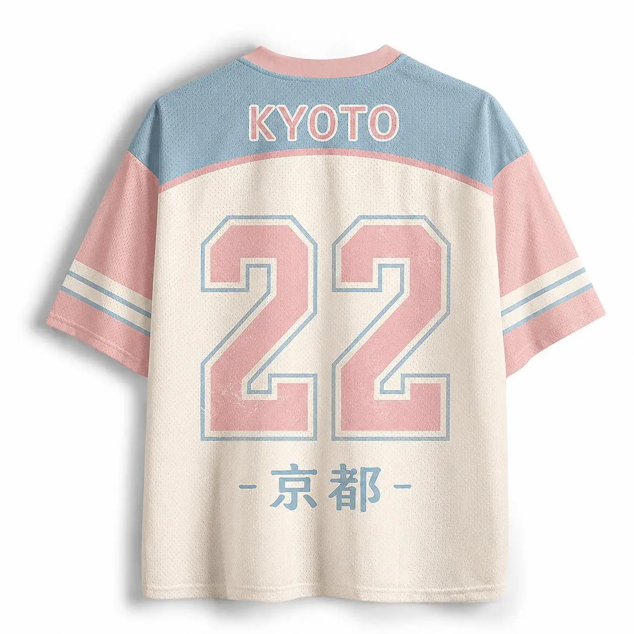 Kirschblüten in Kyoto, Japan 3D-Druck Sport Schnelltrocknend Atmungsaktiv Herren V-Ausschnitt T-Shirt Outdoor Freizeitkleidung Große Größe Eltern-Kind – Detail 3